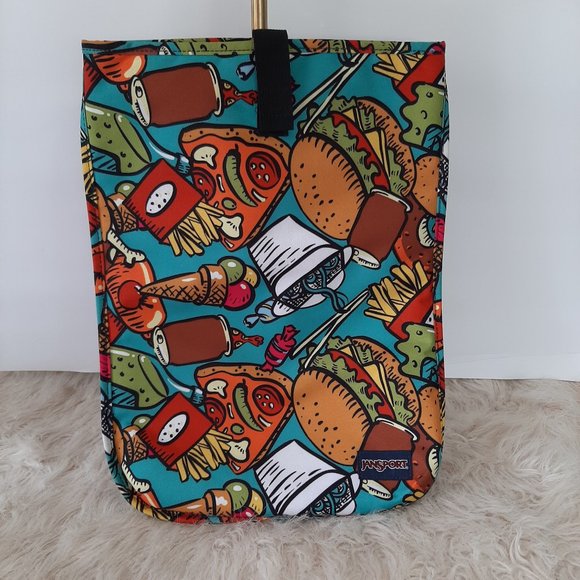 Jansport 15" Laptop/Tablet Fastfood Print Sleeve Carrying Case - Picture 2 of 6